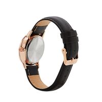 36mm Disney Formal Mickey Mouse Unisex Watch With Black Leather Band & Rose Gold Case image