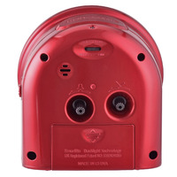 12cm Central Red Smartlite Silent Analogue Alarm Clock By ACCTIM image