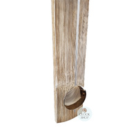 60cm Oak Pendulum Wall Clock With Grey Stone Dial By AMS image