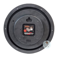 28cm Brown & Multi Coloured Round Wall Clock By AMS image