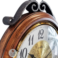 37cm Antique Style Round Wall Clock With Westminster Chime By AMS image