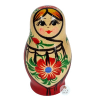 Kirov Russian Dolls- White Scarf & Red Dress 7cm (Set Of 3) image