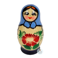 Kirov Russian Dolls- Blue Scarf & Purple Dress 7cm (Set Of 3) image