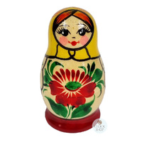 Kirov Russian Dolls- Yellow Scarf & Red Dress 7cm (Set Of 3) image