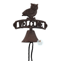 Cast Iron Door Bell- Welcome Owl image