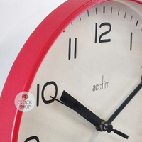 20cm Runwell Red Shiraz Wall Clock By ACCTIM image