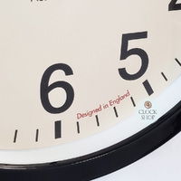 35cm Kempston Black Metal Wall Clock By ACCTIM image