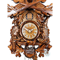 Before The Hunt Battery Carved Cuckoo Clock 50cm By ENGSTLER image