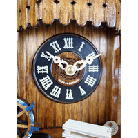 Wood Chopper & Water Wheel Battery Chalet Cuckoo Clock With Dancers 33cm By ENGSTLER image