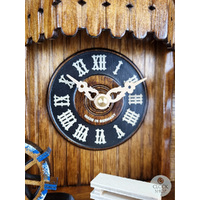 Wood Chopper, Water Wheel & Dancers Battery Chalet Cuckoo Clock 33cm By ENGSTLER image