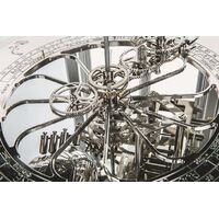 Tellurium II Mantel Clock in Piano Black & Nickel 35cm By HERMLE image