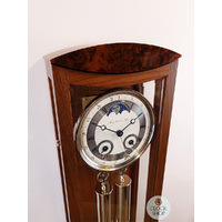 79cm Walnut 8 Day Mechanical Regulator Wall Clock With Moon Dial By HERMLE image