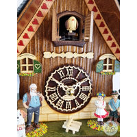 Heidi House Battery Chalet Cuckoo Clock With Curved Roof 25cm By TRENKLE image