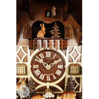 Grazing Deer 8 Day Mechanical Chalet Cuckoo Clock 47cm By SCHWER image