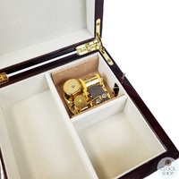 Wooden Musical Jewellery Box With Arabesque Inlay- Small (Beethoven- Fur Elise) image