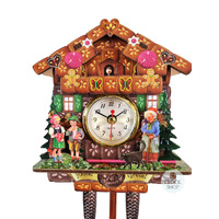 Hansel & Gretel Chalet Mini Wall Clock 21cm image