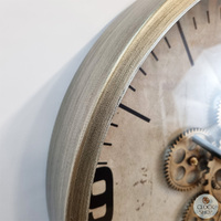 46cm Thijs Bronze Moving Gear Wall Clock By COUNTRYFIELD image