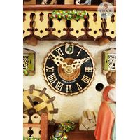 Beer Drinkers & Rolling Pin 1 Day Mechanical Chalet Cuckoo Clock With Dancers 34cm By HÖNES image