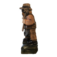 22cm Hand Carved Wood Chopper German Incense Burner By Master Carver image