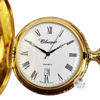 48mm Gold Unisex Pocket Watch With Chevrolet By CLASSIQUE (Roman) image