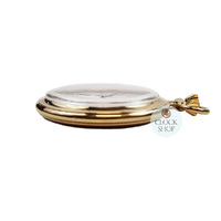 48mm Gold Unisex Pocket Watch With Open Dial By CLASSIQUE (White Arabic) image