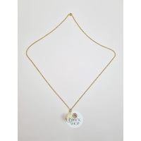 20mm Gold Womens Ball Pendant Watch By CLASSIQUE (Roman) image