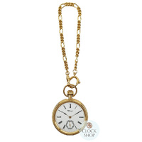 49mm Gold Unisex Mechanical Pocket Watch With Open Dial By CLASSIQUE (Roman) image