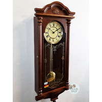 68cm Walnut Battery Chiming Wall Clock By HERMLE image