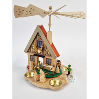 29cm Forest House Christmas Pyramid By Richard Glässer image