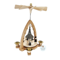 19cm Seiffen Church & Carollers Christmas Pyramid By Richard Glässer image