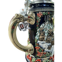 Hot Air Balloon & Santa Christmas Beer Stein 1L By KING image