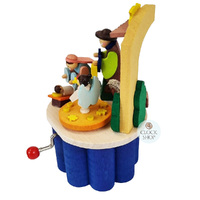Nativity Scene Hand Crank Music Box By Graupner (Silent Night) image