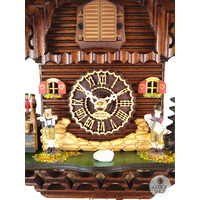 Band Players & Dancers Battery Chalet Cuckoo Clock 20cm By TRENKLE image