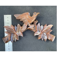 Wooden Carved Top With Bird For Cuckoo Clock 18cm image