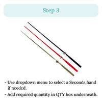 Customisable Press Fit Sweep Clock Movement Kit | Fits 3.5mm & 5.5mm Hand Holes image