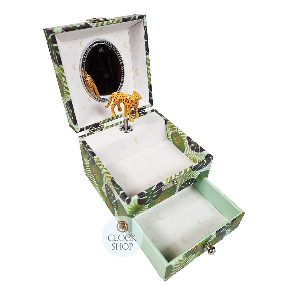 Cheetah Musical Jewellery Box - Sleeping Beauty (Scratched Mirror) image