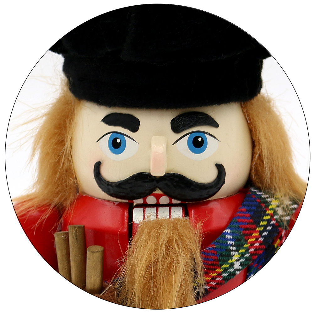 18cm Scotsman Nutcracker With Brown Hair (Missing Piece) image