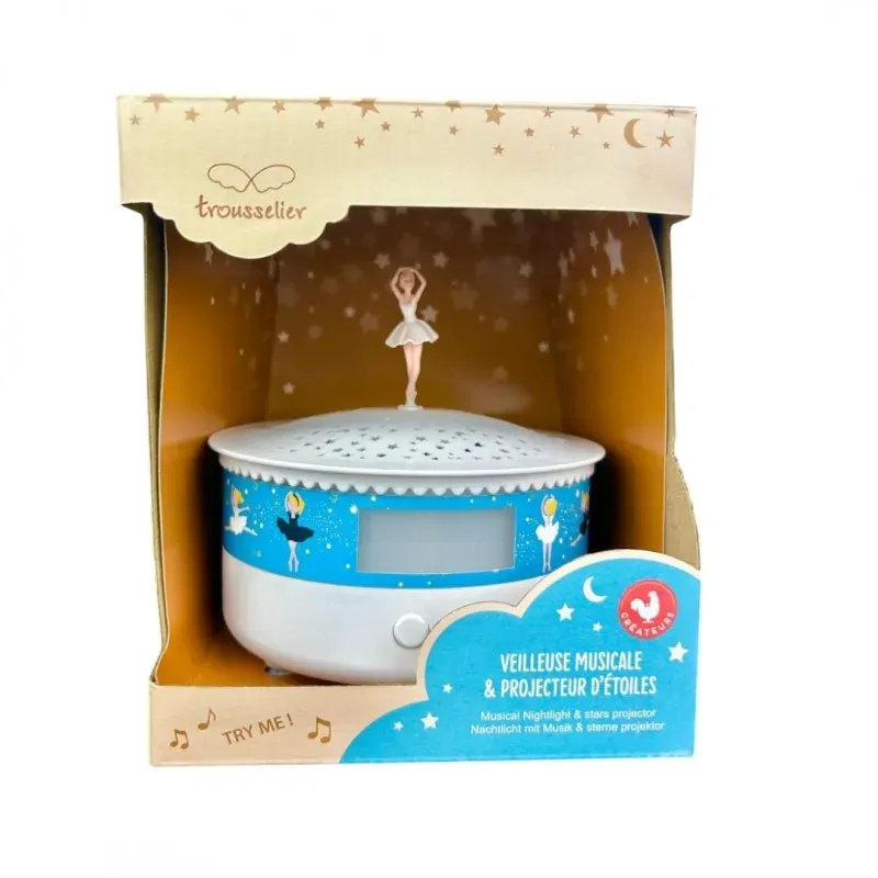Ballerina Musical Star Projector & Night Light - Tchaikovsky- Swan Lake (Bent Ballerina) image