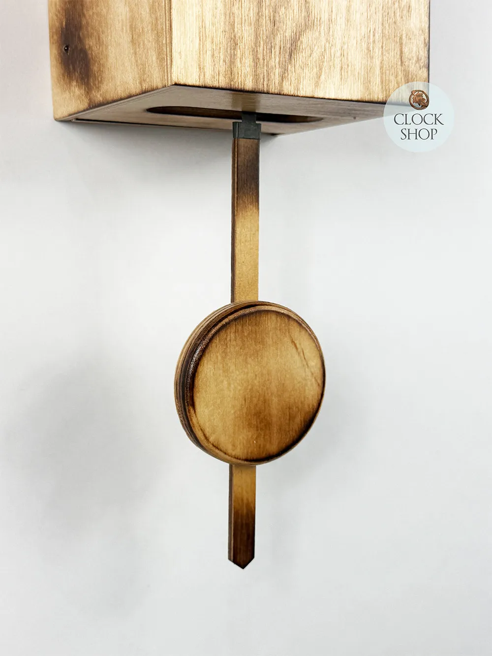 Brown Bird House Battery Modern Cuckoo Clock With Burnt Finish 29cm By ENGSTLER image