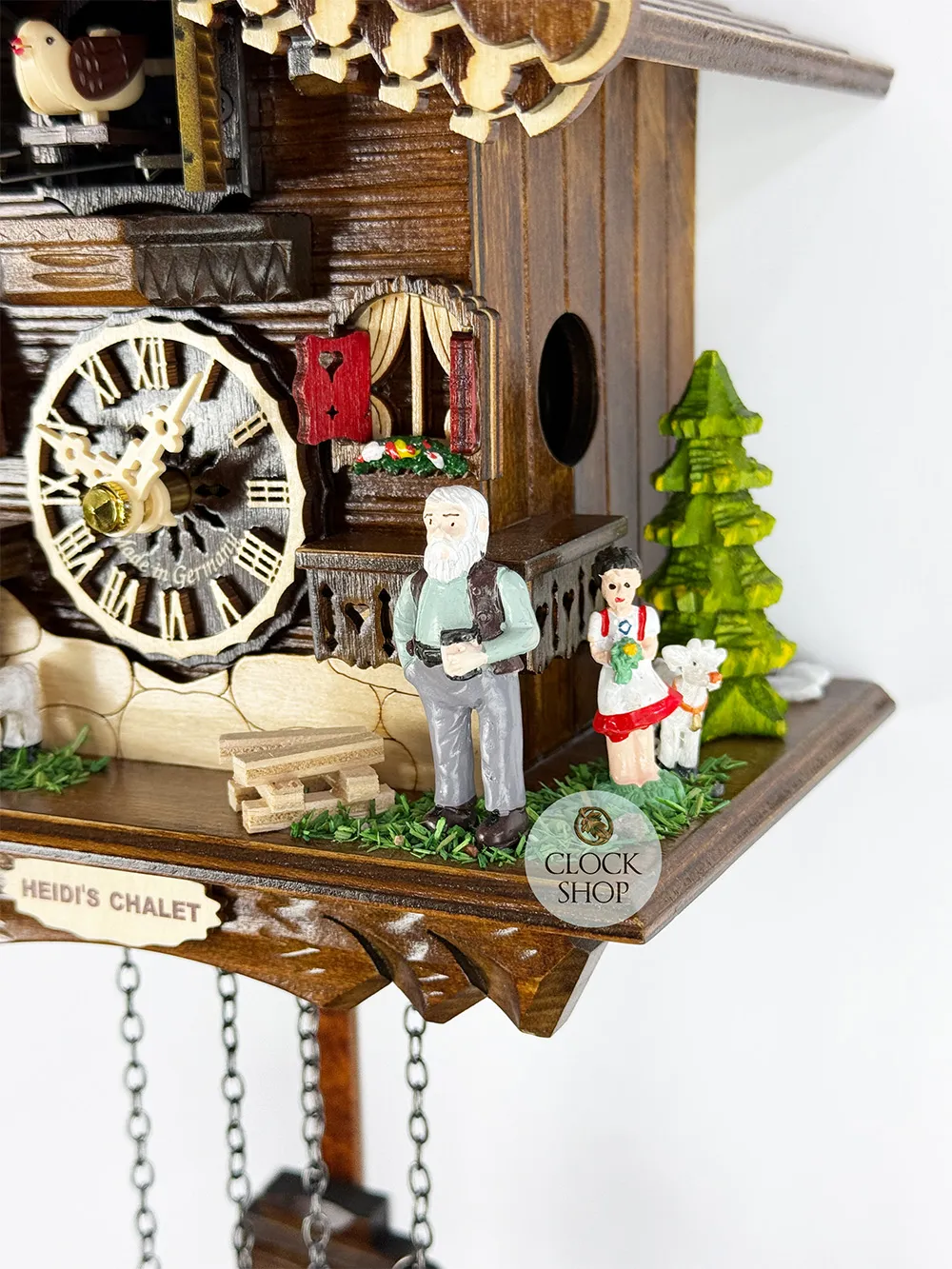 Heidi House Battery Chalet Cuckoo Clock 18.5cm By ENGSTLER image