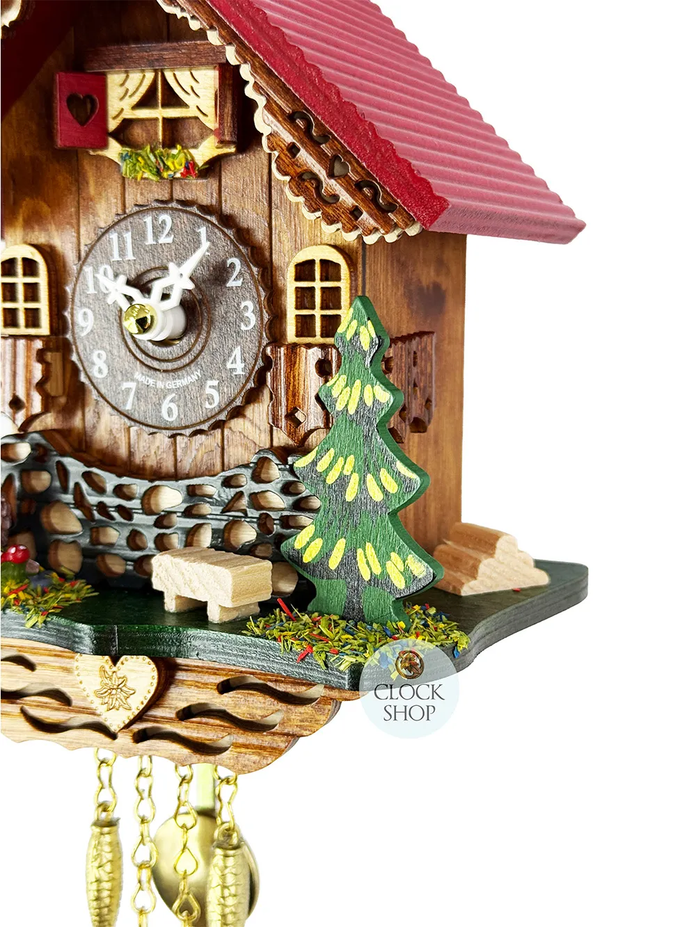 Forest Cabin Battery Chalet Kuckulino With Owl 16cm By TRENKLE image