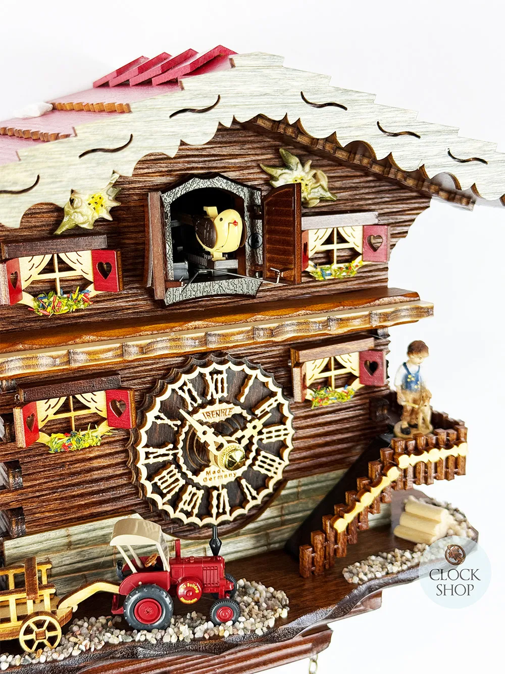 Tractor Battery Chalet Cuckoo Clock By TRENKLE image