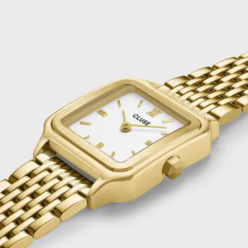 Gift Set- 24mm Gracieuse Petite Gold Womens Quartz Watch With Bracelet By CLUSE image