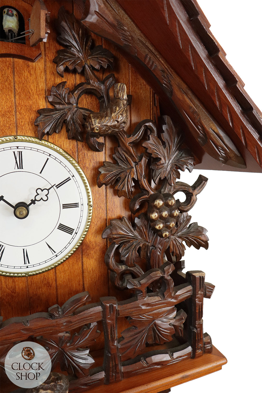 Chirping Bird 8 Day Mechanical Chalet Cuckoo Clock 44cm By ROMBA image
