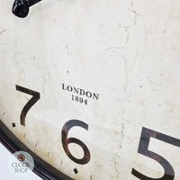 61cm Dickson Black Industrial Fob Wall Clock By COUNTRYFIELD image