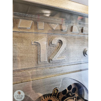 60.5cm Huntington Bronze Moving Gear Wall Clock By COUNTRYFIELD image