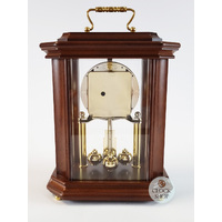 26cm Walnut & Gold Anniversary Carriage Clock By HALLER image