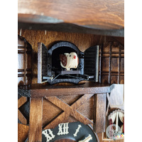 Farm House & Weather House Battery Chalet Cuckoo Clock 24cm By ENGSTLER image