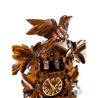 5 Leaf & Bird 8 Day Mechanical Carved Cuckoo Clock 40cm By ENGSTLER image