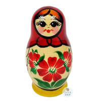 Kirov Russian Dolls- Red Scarf & Yellow Dress 7cm (Set Of 4) image